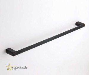 מוט למגבת 60 ס״מ לאמבטיה STONE שחור