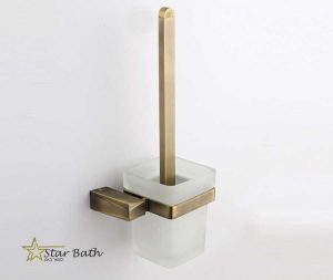 מברשת אסלה לקיר מסדרת STONE ברונזה