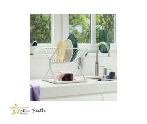 מתקן לייבוש כלים מתקפל - אפור בהיר Brabantia