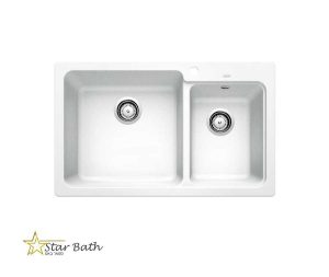 כיור דגם נאיה 8 BLANCO גוון לבן