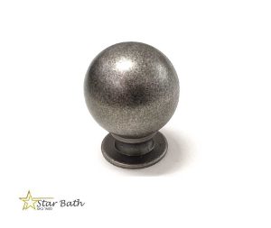 ידית כפתור עגול לארון מטבח ניקל עתיק