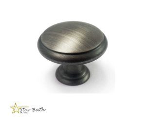 ידית כפתור לריהוט עגול פיוטר מושחר