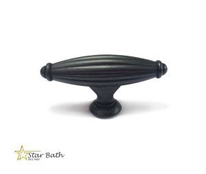 ידית כפתור לריהוט שחור עתיק