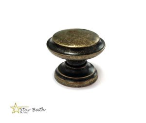 ידית כפתור למגירות עגול ברונזה פליז עתיק