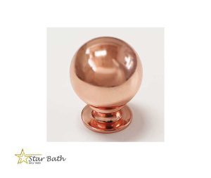 ידית כפתור עגול לארון מטבח רוז גולד