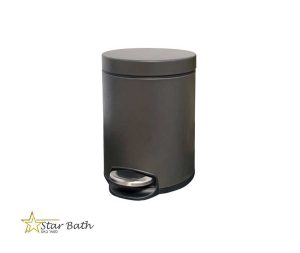 פח אשפה עגול 3 ליטר JAVA גרפיט טריקה שקטה