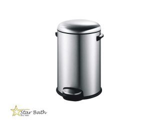 פח אשפה 3 ליטר JAVA עגול כיפתי מוברש טריקה שקטה