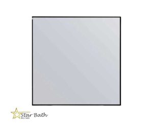 מראה ריבוע מסגרת שחור 80*2*80