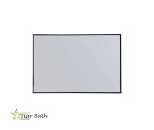 מראה מלבן מסגרת שחור 50*2*80