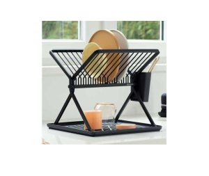 מתקן לייבוש כלים מתקפל - שחור Brabantia