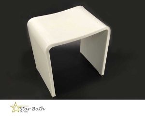 ספסל ABS מקומר לבן