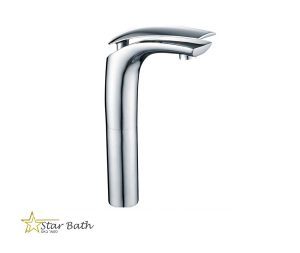 ברז אמבטיה דגם לורן גבוה בגוון כרום