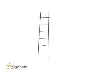 סולם מגבות לאמבטיה ממתכת גוון שחור