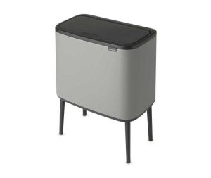 BO פח טאץ 36 ליטר, אפור בטון מינרלי