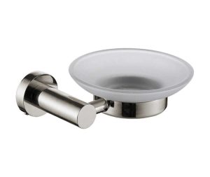 סבוניה לסבון מוצק תלויה מסדרת LEO בגוון ניקל מוברש