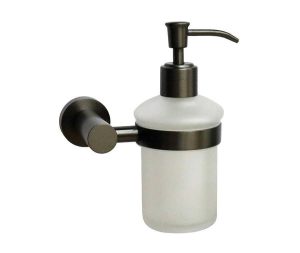 מתקן לסבון נוזלי לקיר האמבטיה מסדרת LEO גרפיט