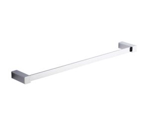 מוט בודד למגבת 60 ס״מ מסדרת ROME בגוון ניקל מבריק