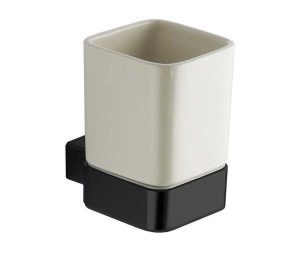 כוס מברשות שיניים מסדרת ROME שחור מט