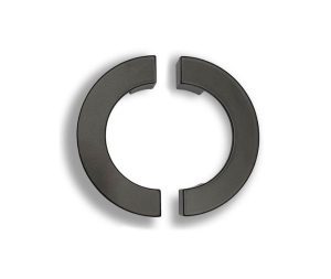 ידית חצי עיגול מודרני לארונות בגוון שחור מט מידות לבחירה