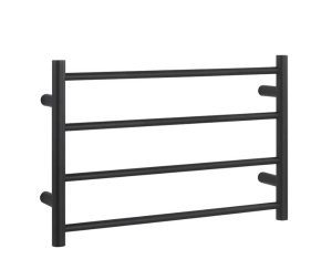 מחמם מגבות חשמלי 4 שלבים מעוגל בגוון שחור