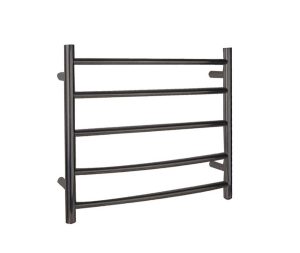 מחמם מגבות חשמלי 5 שלבים מעוגל בגוון שחור