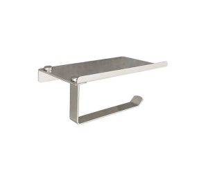 מחזיק נייר טואלט עם מדף שחור