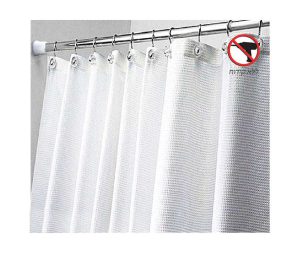 מוט וילון לאמבטיה מתכוונן במגוון מידות בגוון לבן