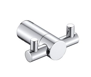 מתלה מגבות זוגי לאמבטיה ROY ניקל מבריק