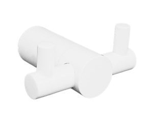 מתלה מגבות זוגי לאמבטיה ROY לבן מט