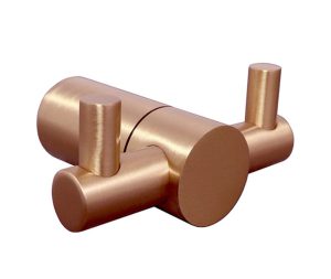 מתלה מגבות זוגי לאמבטיה ROY רוז גולד