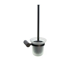 מברשת אסלה תלויה עגולה ROY שחור מט