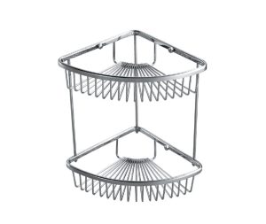 רשת דו קומתית פינתית מעוגלת ניקל מבריק