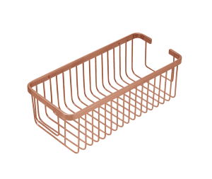 מדף רשת מלבנית למקלחת רויאל 30 ס״מ רוז גולד