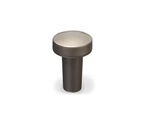 ידית כפתור מודרנית לארונות בגוון גרפיט