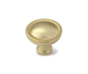 ידית כפתור מודרנית לארונות בגוון זהב מט