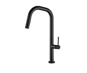 ברז למטבח נשלף נקסט שחור מט