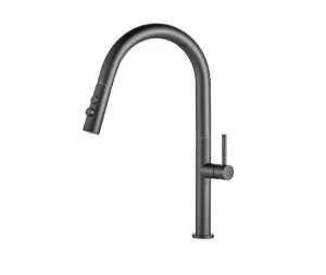 ברז מטבח נשלף דגם זאוס גרפיט מט