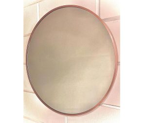 מראה עגולה מסגרת רוז גולד