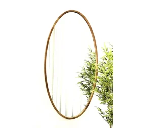 מראה אליפסה מסגרת אלון