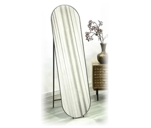 מראת גוף קפסולה עם רגל בגוון ברונזה