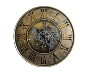 שעון גלגלים ברונזה מעוצב קוטר 60