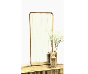 מראה מלבנית עץ אלון