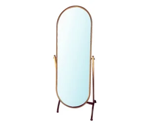 מראת רגל מתכווננת בגוון זהב