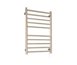 מחמם מגבות חשמלי 10 שלבים מעוגל בגוון ניקל מוברש