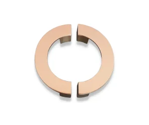ידית חצי עיגול מודרני לארונות בגוון רוז גולד