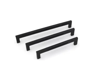ידיות לארונות בגוון שחור מט במידות שונות