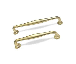 ידיות קלאסית למטבח בגוון זהב מוברש במידות שונות