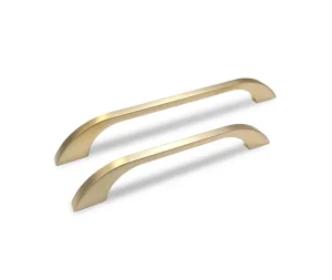 ידיות קלאסית למטבח בגוון זהב מוברש במידות שונות