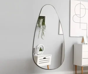 מראה גוף טיפה מסגרת בגוון שחור 80*180