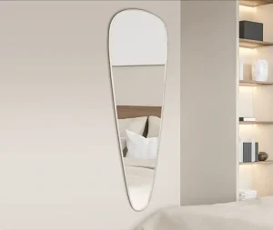 מראה גוף טיפה מסגרת בגוון לבן 55*160